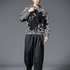 PINLI品立2025秋季新款男士宽松圆领印花加绒加厚套头卫衣上衣潮B253109096 商品缩略图4