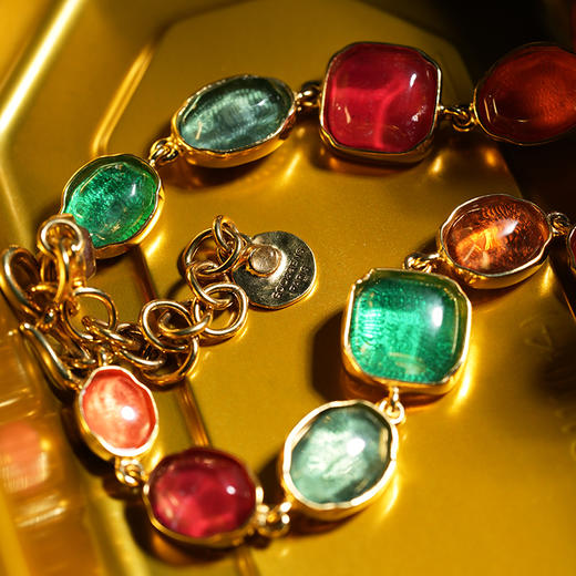 北京仓｜Goossens Paris-CABOCHONS-彩虹色 岩石水晶 项链［法国设计师］ 商品图2