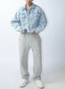 男款金属扣牛仔外套la002 商品缩略图3