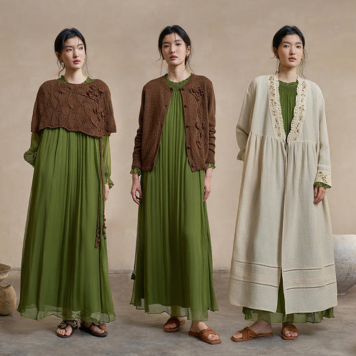 【林栖设计小店】轻雅真丝|桑蚕丝连衣裙松弛浪漫仙气2026早春新款长裙女1961179 商品图2