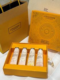 【香港仓】L'OCCITANE/欧舒丹护手霜中样套盒配赠礼袋 30ml*4（甜蜜樱花/黎明山茶花/午后柑橘/月夜浆果） （有效期至：2028年3月或之后）