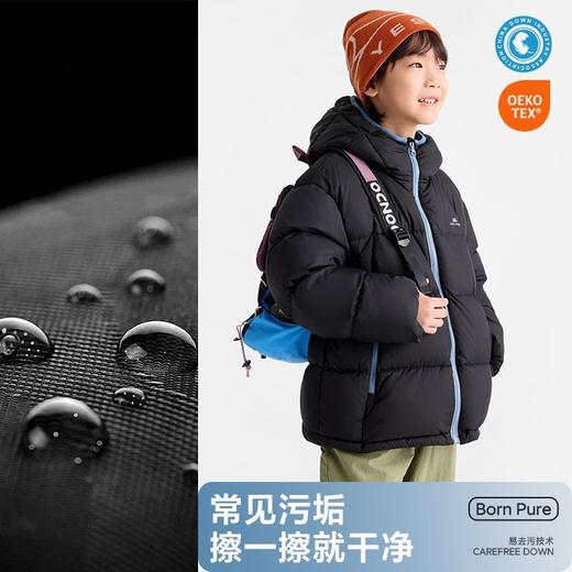 fx-咕噜日记儿童加厚羽绒服2025冬装女童保暖上衣男童90绒高蓬外套PDWT2543 商品图4