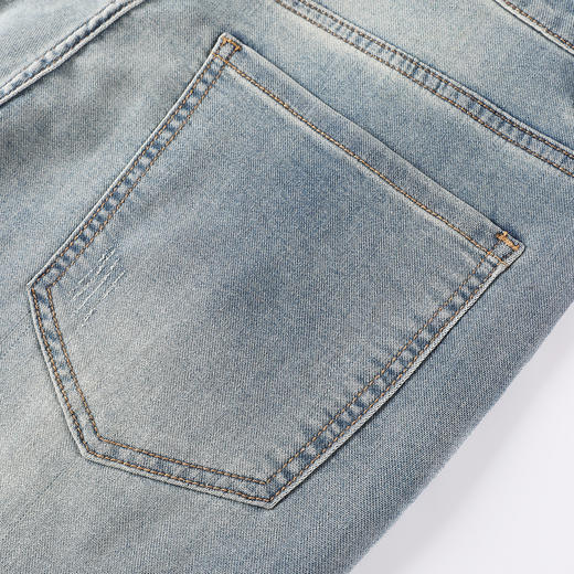 GXG男装25夏季复古水洗宽松休闲凉感舒适百搭直筒男式牛仔裤K&C 商品图11