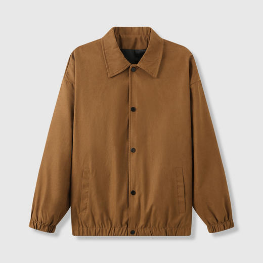 GXG男装25秋季时尚百搭简约通勤休闲外套男式翻领短款夹克K&C 商品图4