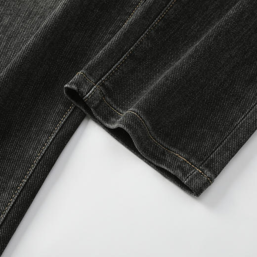 GXG男装25秋季复古简约经典日常通勤牛仔裤舒适亲肤男式直筒裤K&C 商品图13