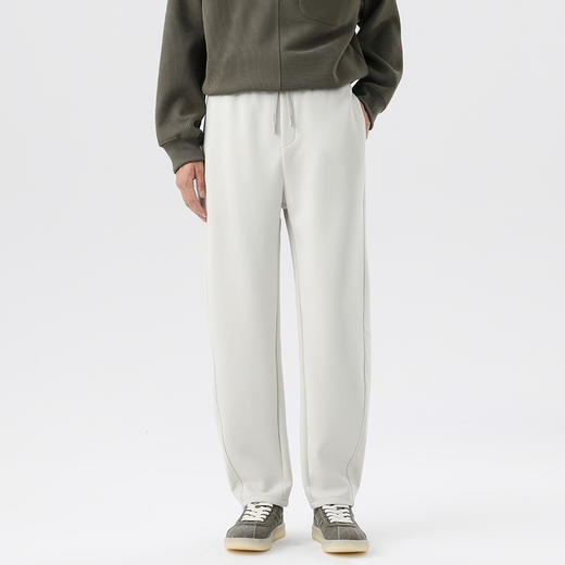 GXG男装【含莫代尔】25秋季时尚松紧腰亲肤舒适男式直筒休闲裤K&C 商品图4