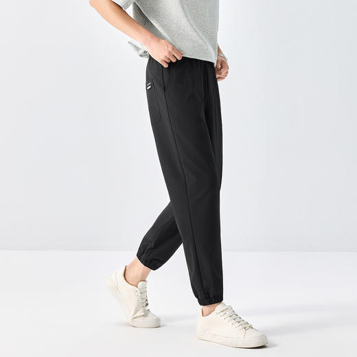 GXG男装25夏季时尚撞色抽绳舒适松紧腰简约百搭男式束脚长裤K&C 商品图2