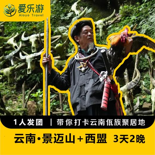 【1人发团，6人私家小团，版纳/普洱往返】云南·景迈山+西盟·3天2晚 | 古老民族圣地巡礼 寻找布朗族、傣族、佤族的在地文化 商品图0