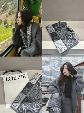 𝐋𝐎𝐄𝐖𝐄 双面棋盘格 黑灰色