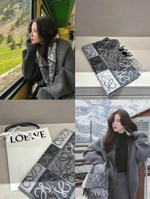 𝐋𝐎𝐄𝐖𝐄 双面棋盘格 黑灰色 商品图0