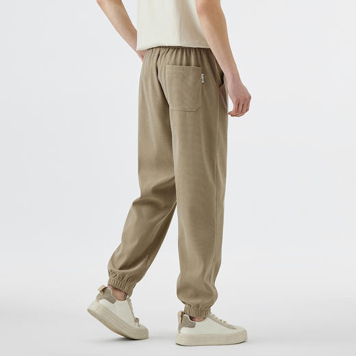 GXG男装【侧缝拼接】25夏季松紧腰抽绳舒适百搭男式束脚休闲裤K&C 商品图11