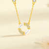 winy 金曜圆满项链 S925 银镀金 贝壳圆环镶合成立方氧化锆 温柔气质锁骨链女 商品缩略图0