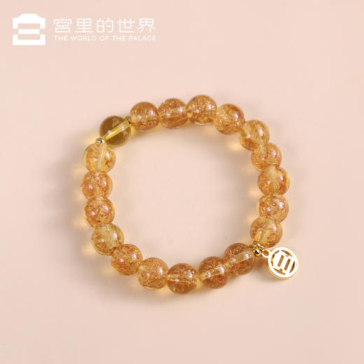 【宫里的手串】十全十美琉璃金箔手串 商品图4