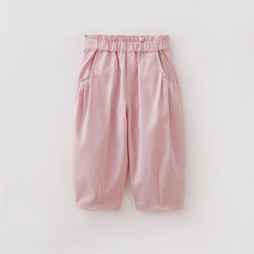 马克珍妮云柔匹马棉女童压褶萝卜裤宝宝裤子2026年春装新款560115 商品图1