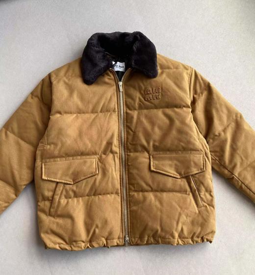 D121534重磅字母拉链皮毛一体羽绒服外套男女情侣款 商品图2