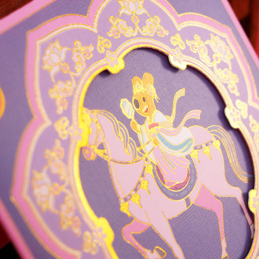 马年团团国风纹样贺卡 商品图5