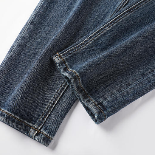 GXG男装25秋季日常通勤纯色简约百搭休闲时尚亲肤男式直筒牛仔裤K&C 商品图12