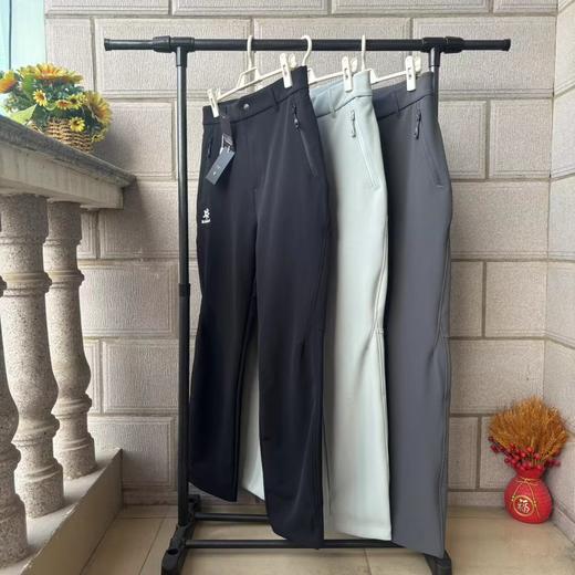 D121505秋冬新款！男士户外运动加绒加厚防风保暖徒步软壳长裤 商品图1