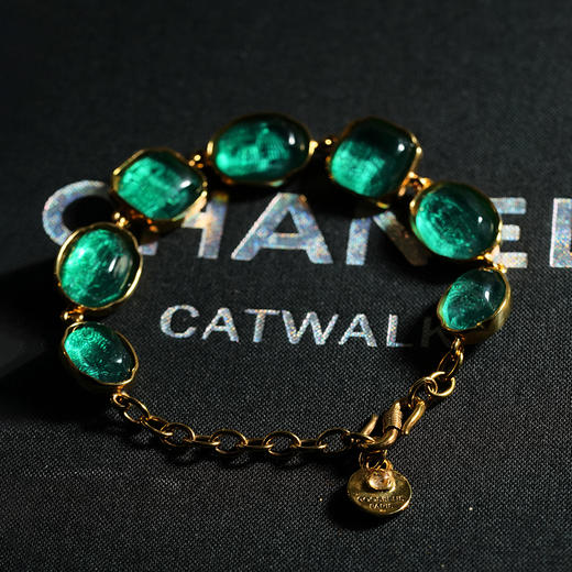 北京仓｜Goossens Paris-CABOCHONS-绿色 岩石水晶 手链［法国设计师］ 商品图2