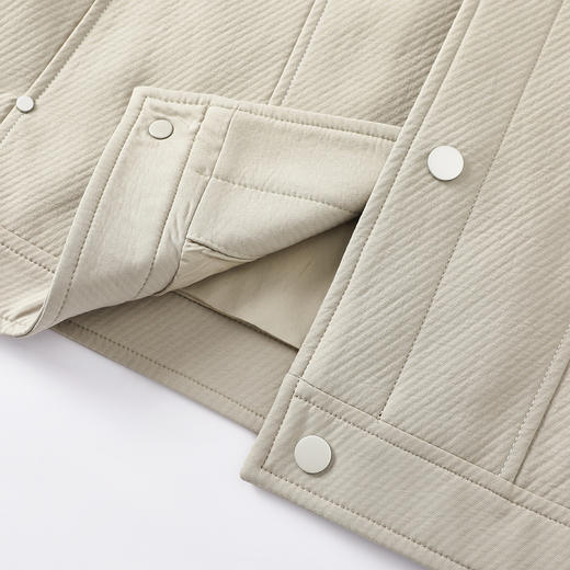 GXG男装【斜纹肌理】25秋季经典简约翻领通勤休闲男式夹克K&C 商品图13