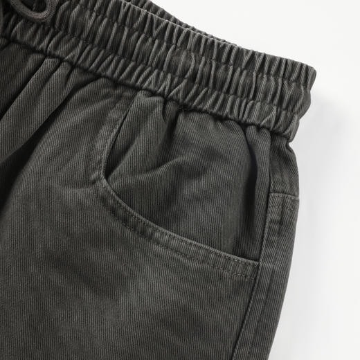 GXG男装【100%棉】25秋季时尚舒适松紧腰系绳简约直筒男式休闲裤K&C 商品图13