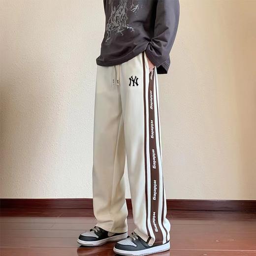 D121572简约百搭织带拼接休闲卫裤男女同款 商品图4