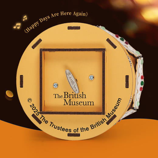 大英博物馆 东方梦境系列 马上有钱 旋转发光音乐盒 木拼摆件 商品图2