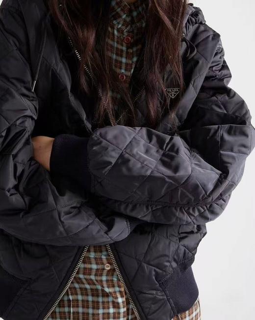 女款尼龙轻薄菱格棉服外套la020 商品图3