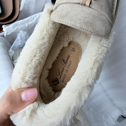 【奕虹心选】温暖松弛“皮草鞋”💕jin口羊反绒！！皮毛一体保暖乐福鞋 商品图8