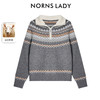 NORNS LADY诺恩 费尔岛羊毛半拉链针织衫女复古风保暖毛衣 H25SK78863-12.16直播 商品缩略图2