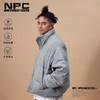 NPC潮牌字母刺绣90%白鸭绒立领短款羽绒服男夹克保暖NP49DJ08 商品缩略图0
