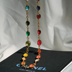 北京仓｜Goossens Paris-CABOCHONS-彩虹渐变 长项链/腰链（多种戴法）［法国设计师］