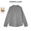 NORNS LADY诺恩 秋冬新款羊毛衬衫时尚百搭长袖衬衣 H25SB40856K 商品缩略图4