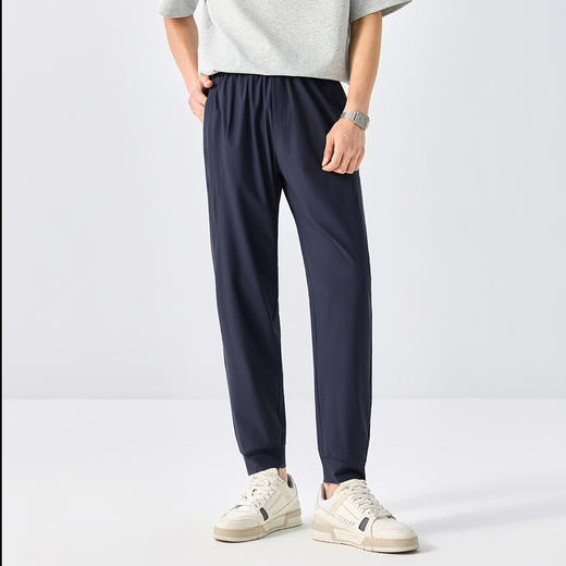 GXG男装25夏季松紧腰柔软舒适轻薄透气收口百搭男式休闲裤K&C 商品图1