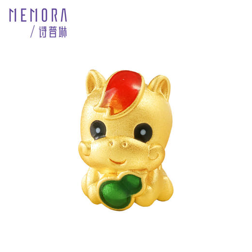 【新品首发】马上金喜 黄金足金生肖马转运珠MEMORA诗普琳HP878601、HP878701、HP878801 商品图13
