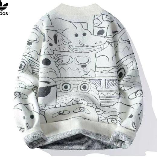 D121576男女同款时尚多彩卡通休闲针织毛衣 商品图8