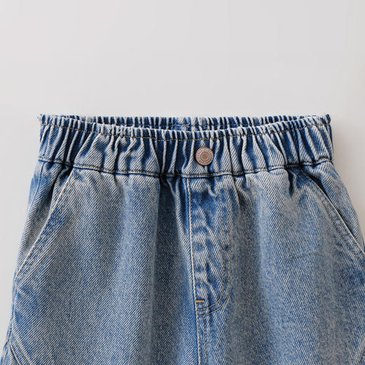 马克珍妮挺括有型男女童牛仔弯刀裤宝宝裤子2026年春装新款560035 商品图4