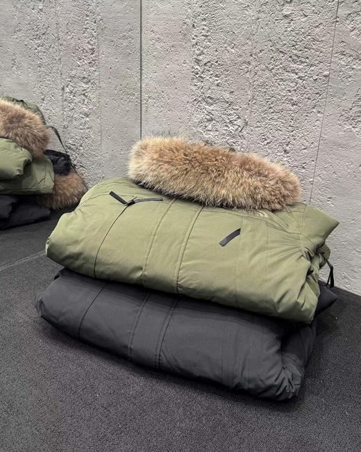 D121540休闲机能工装风纯色毛领连帽中长款滑雪服极地羽绒服男女同款 商品图7