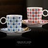 方格纹璞玉瓷小咖啡杯套组，凝脂似玉 莹润透光，堆金工艺 触感立体，精美包装 送礼佳品 商品缩略图4