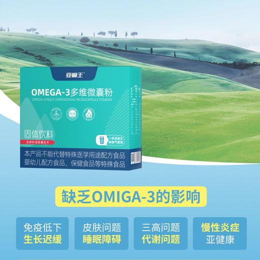 ⁴预售7天 店庆活动10送12盒【 “植物黄金”亚麻籽O-mega3多维微囊粉】每袋α-亚麻酸2650mg+8种多维 YC04-SD-TYYY【TOP】 商品图2