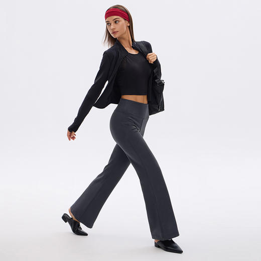 TITIKA喇叭加绒裤秋冬户外保暖瑜伽运动休闲提臀长裤11045 商品图4