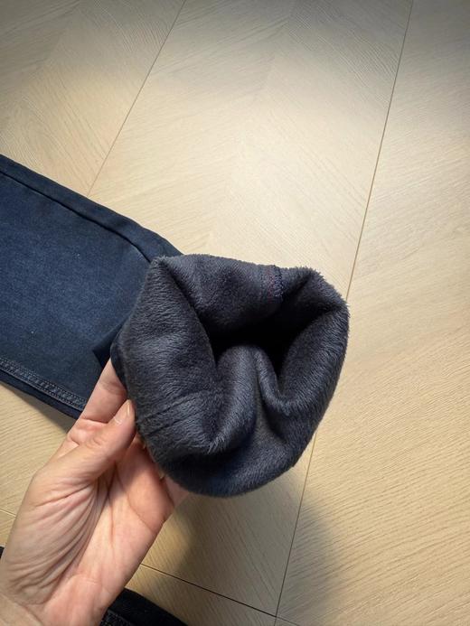 D121555秋冬款时尚休闲商务男士加绒牛仔裤 商品图11