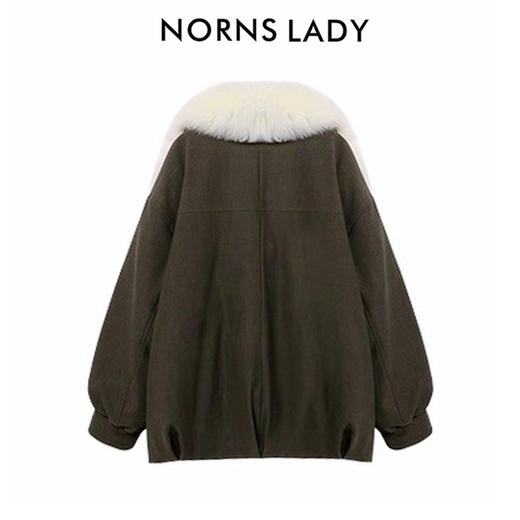 NORNS LADY诺恩 复古风毛领外套女加厚保暖冬季外套 H25WK90979 商品图1