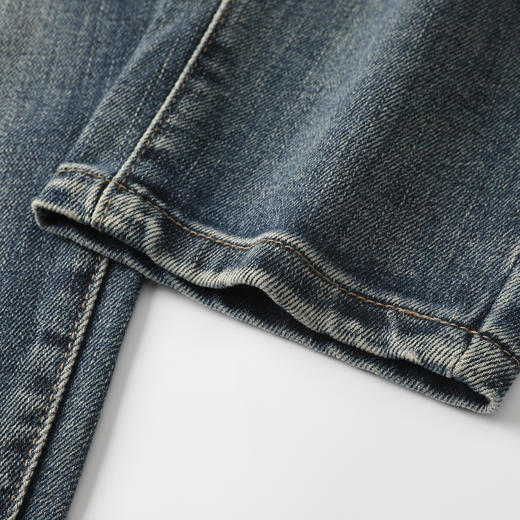 GXG男装25秋季时尚百搭日常通勤复古水洗弹力舒适男士锥形牛仔裤K&C 商品图11