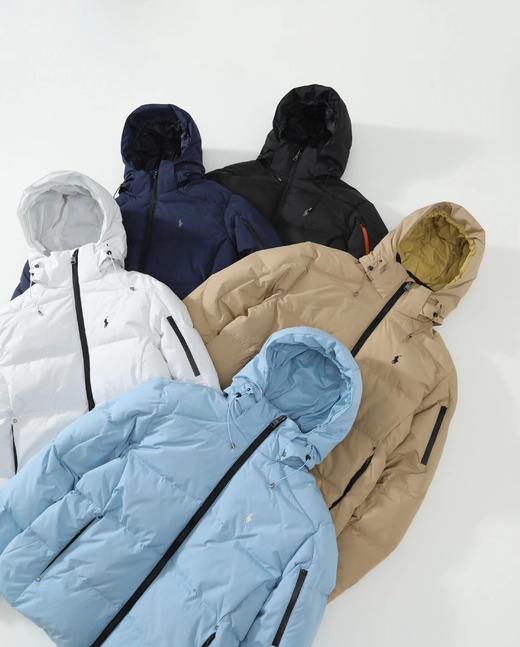 D121510冬季款精典马球徽标可拆卸连帽羽绒服男女同款 商品图1