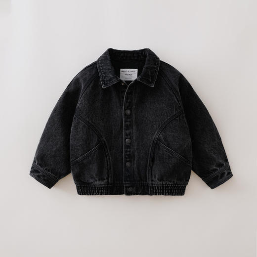 马克珍妮复古时尚男童纯棉牛仔外套宝宝夹克2026年春装新款560023 商品图2