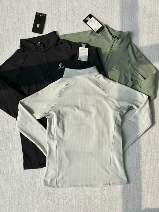 原单正品 KAILAS凯乐石男款立领半开胸阴离子抓绒衣，可作中内层保暖穿着，颜色：玄清黑 林墨绿 石墨灰白
尺码：m l xl xxl 3xl
原价990 商品图1