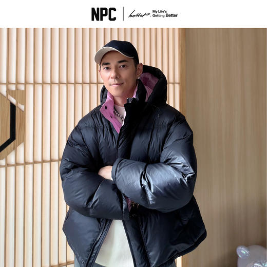 NPC预约李老板直播间撞色90%鹅绒服连帽升级小泡芙2.0冬NP5BDJ16 商品图1