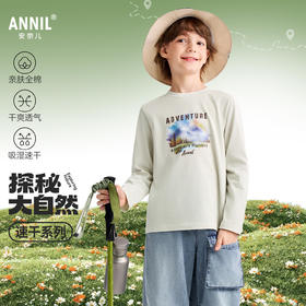男童圆领长袖针织衫春季新款安奈儿童装EB611572