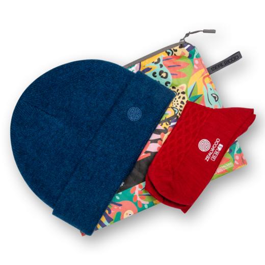 赛乐温暖组合套装送家人新年礼物美丽诺羊毛套装圣诞元旦春节礼物袜 商品图0